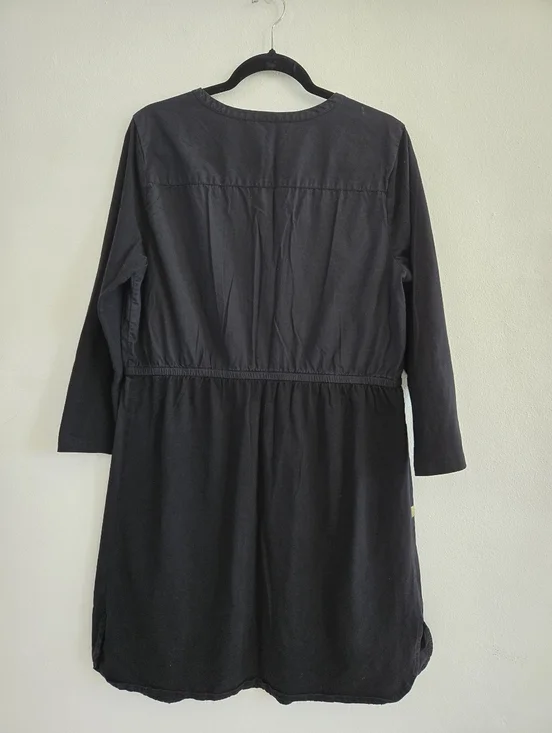 eshakti Black Dress with Embrodered Bird And Floral Design Size 1X-18W - Picture 2 of 9